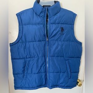 US Polo Assn Puffer Sky Blue Vest Size L